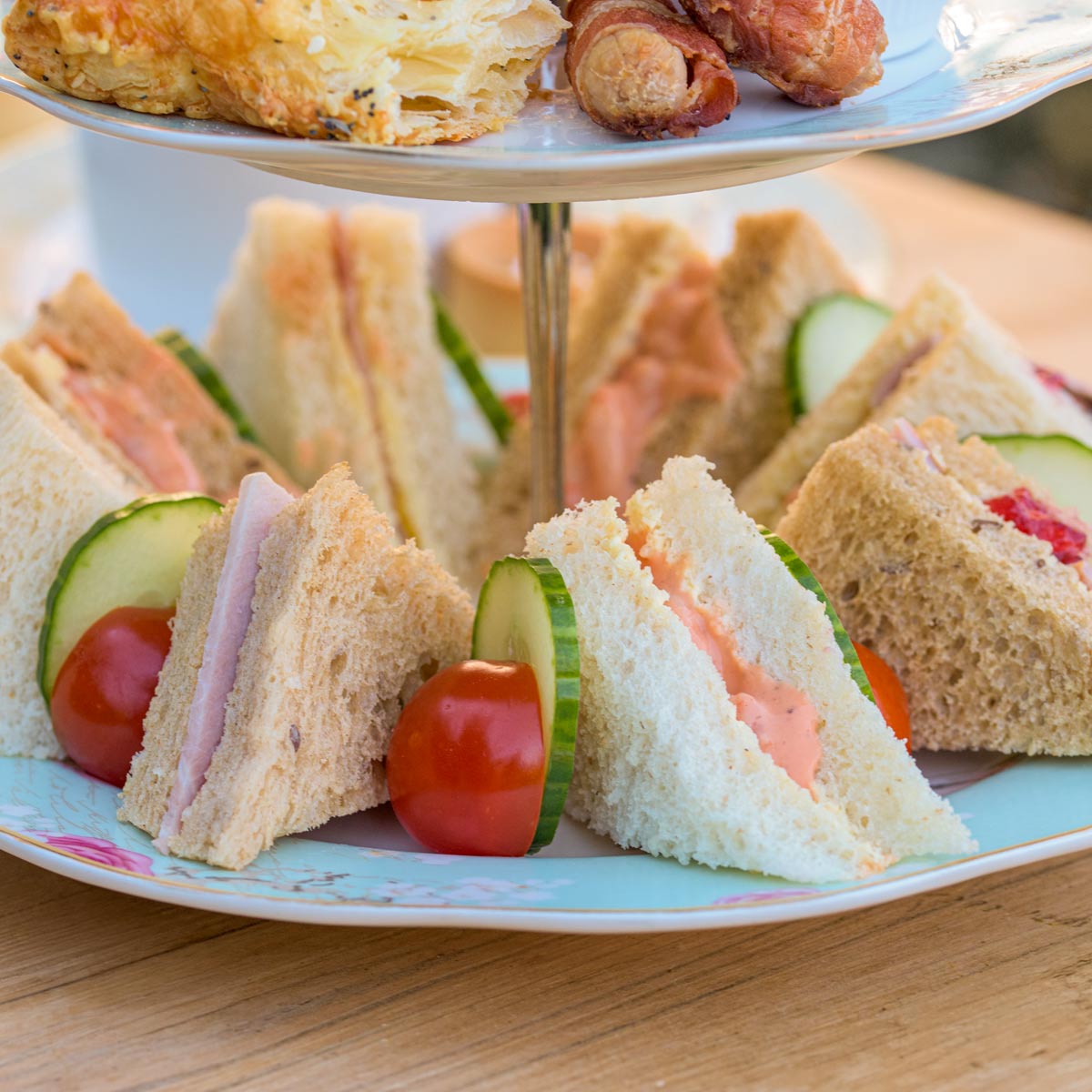 Christmas Afternoon Tea from the Helenium Tea Room at Barnsdale Gardens