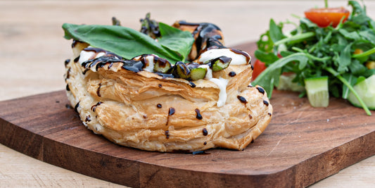 Asparagus and Goat's Cheese Tart from the Helenium Tea Room at Barnsdale Gardens