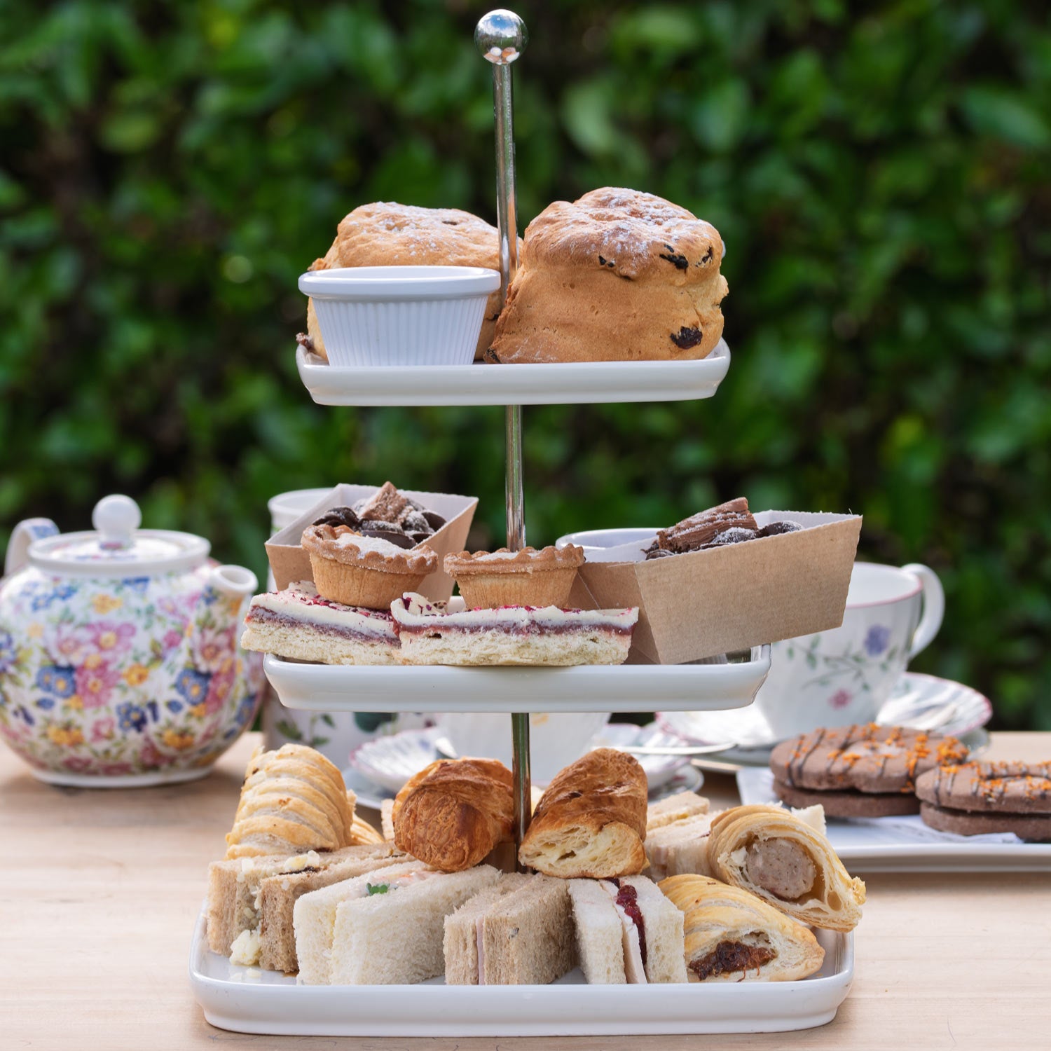Christmas Afternoon Tea from the Helenium Tearoom at Barnsdale Gardens