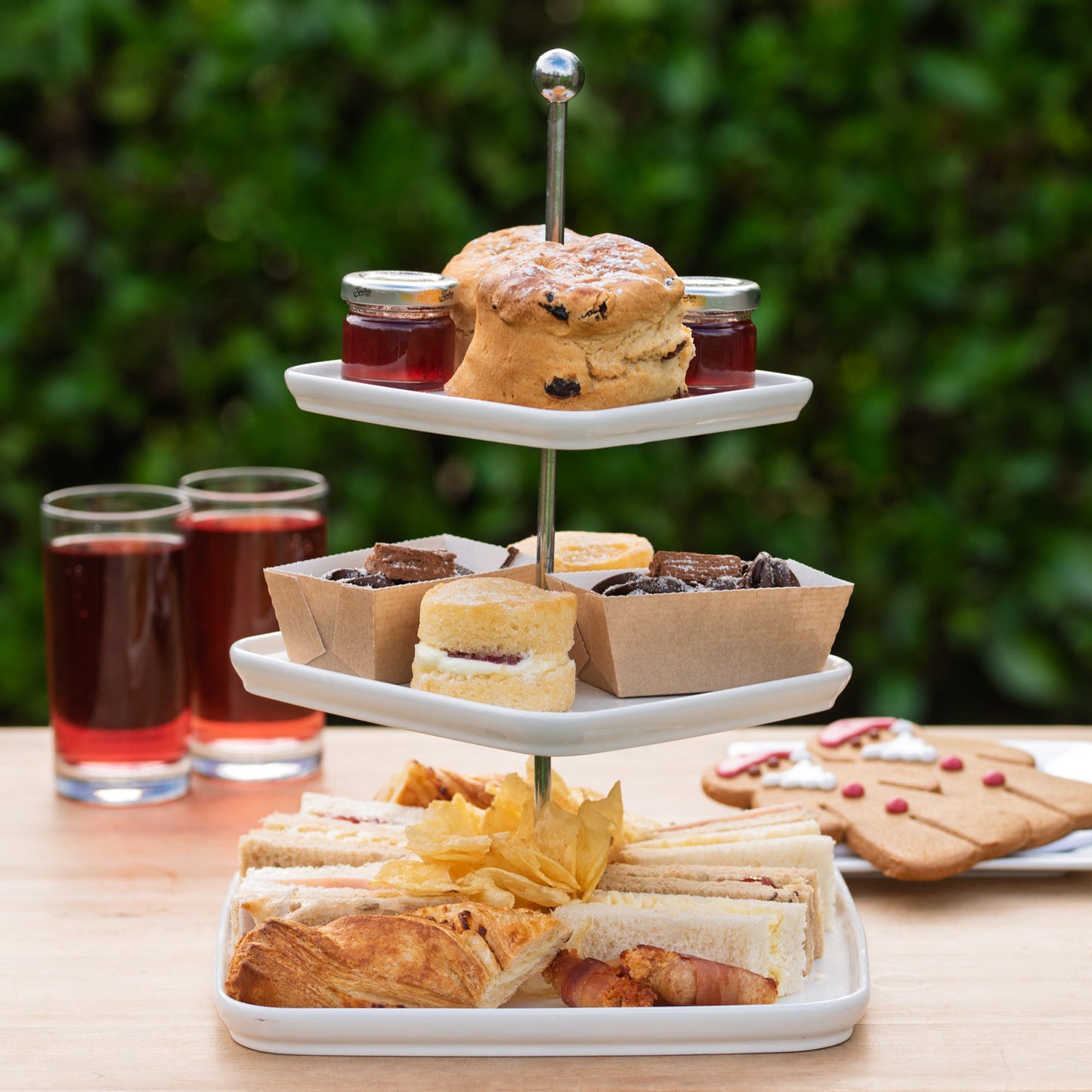 Children's Christmas Afternoon Tea from the Helenium Tearoom at Barnsdale Gardens