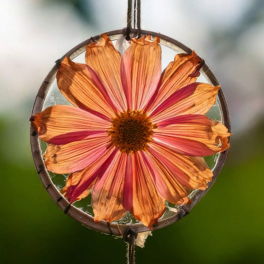 Pressed Flower Suncatchers. Child's activity
