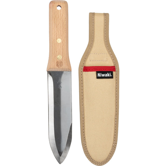 Hori Hori Pro Japanese Weeding Trowel and Canvas Sheath