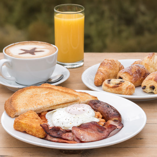 New Year's Day Brunch from The Helenium Tearoom at Barnsdale Gardens. 1st January 2025.