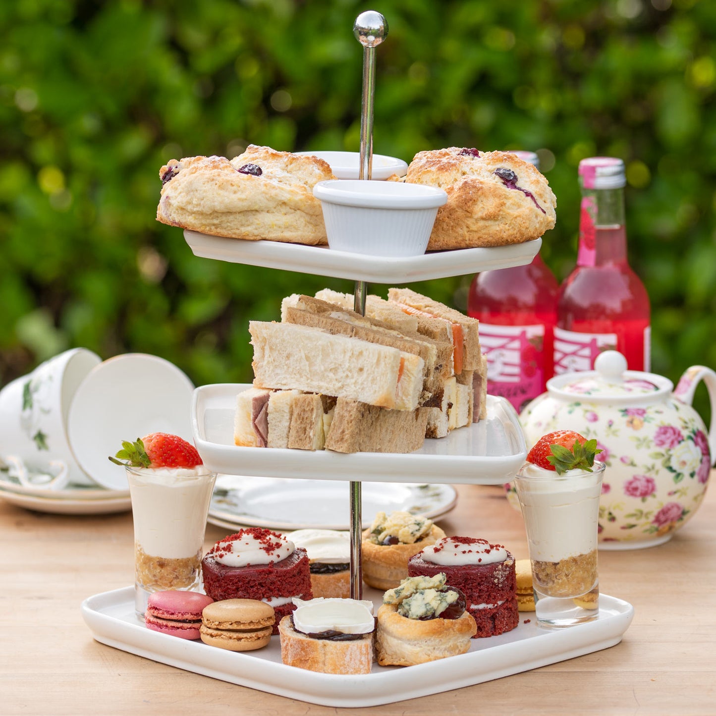 Valentine's Day Afternoon Tea for Two.  Helenium Tea Room at Barnsdale Gardens. 14th February, 2026.