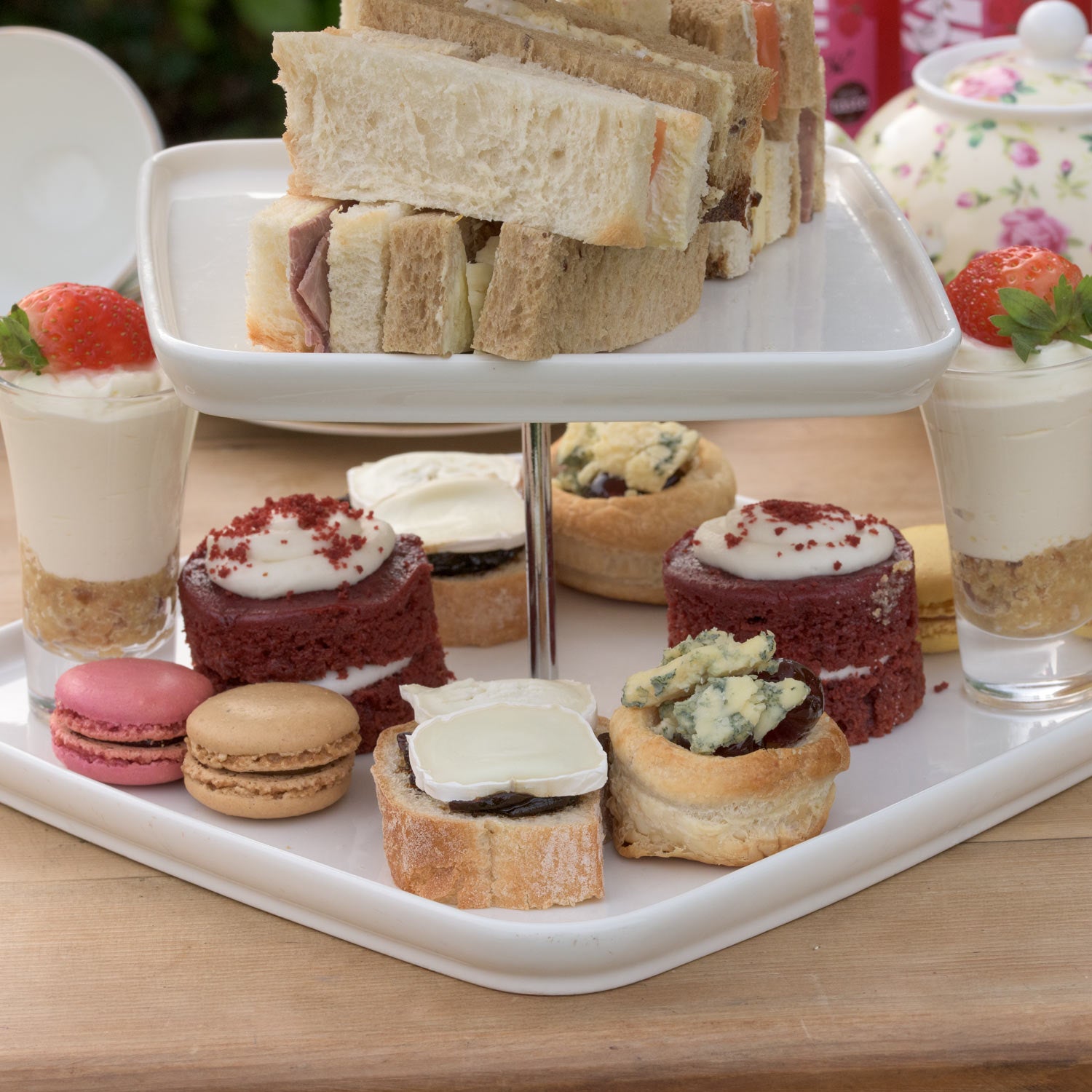 Valentine's Day Afternoon Tea for Two.  Helenium Tea Room at Barnsdale Gardens. 14th February, 2026.