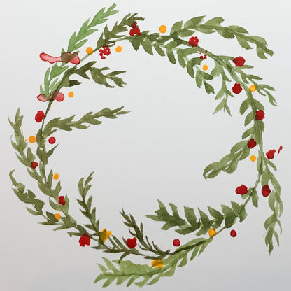 Watercolour Christmas Card Workshop: 13th November, 2026