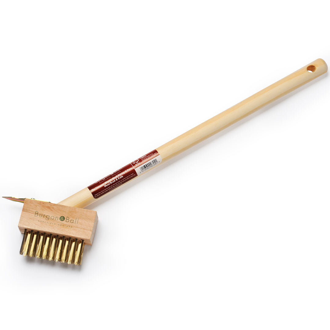 Compact Miracle Block Paving Brush. Short handles wire brush for paving